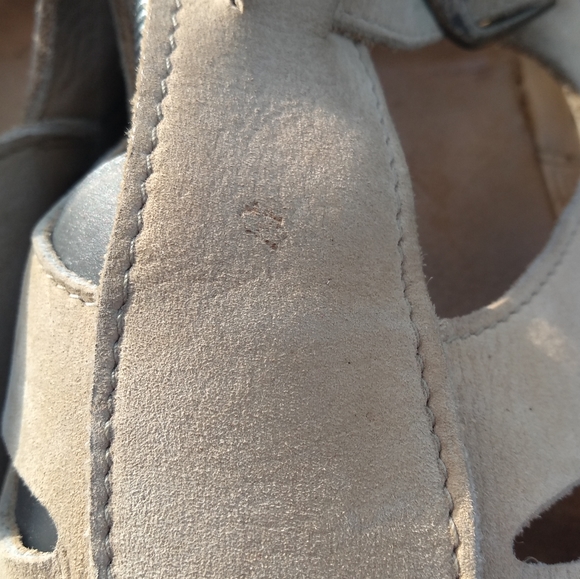 Men's Vintages Roots Leather Shoes, Sandals, Size 10.5D, Light Tan / Nude - Picture 11 of 13